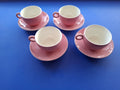 Set van 4 Italiaanse espressokopjes met schotel