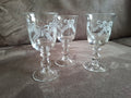 Set van drie royale likeurglazen van Leonardo Romantica