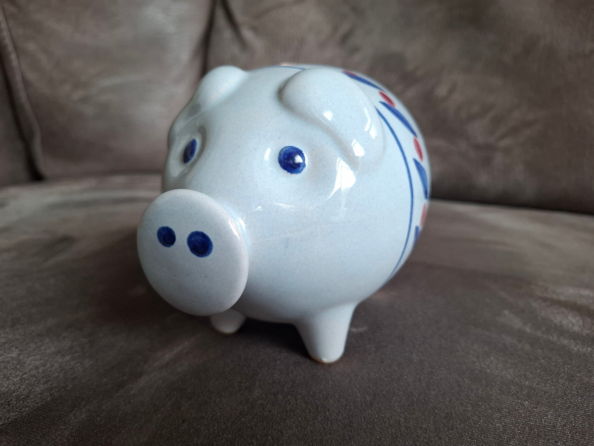 Vintage spaarvarken, decoratief keramiek uit Oost-Duitsland