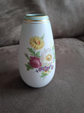 Vintage vaas Earla van Flora plateel Gouda, uit de jaren 60-70